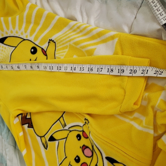 Pikachu Hooded Onsie Footless Pajamas Size L - Picture 7 of 12
